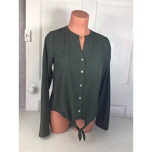 A New Day Shirt Tie Front Womens XS
